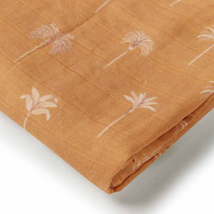 Bronze Palm Organic Muslin Wrap