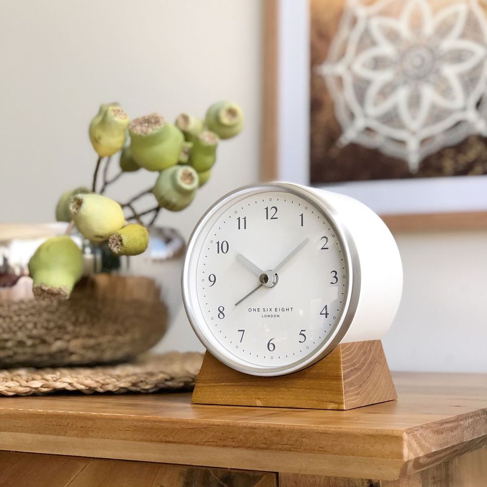 Nina Alarm Clock - White