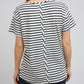 Clover Tee Navy & White Stripe
