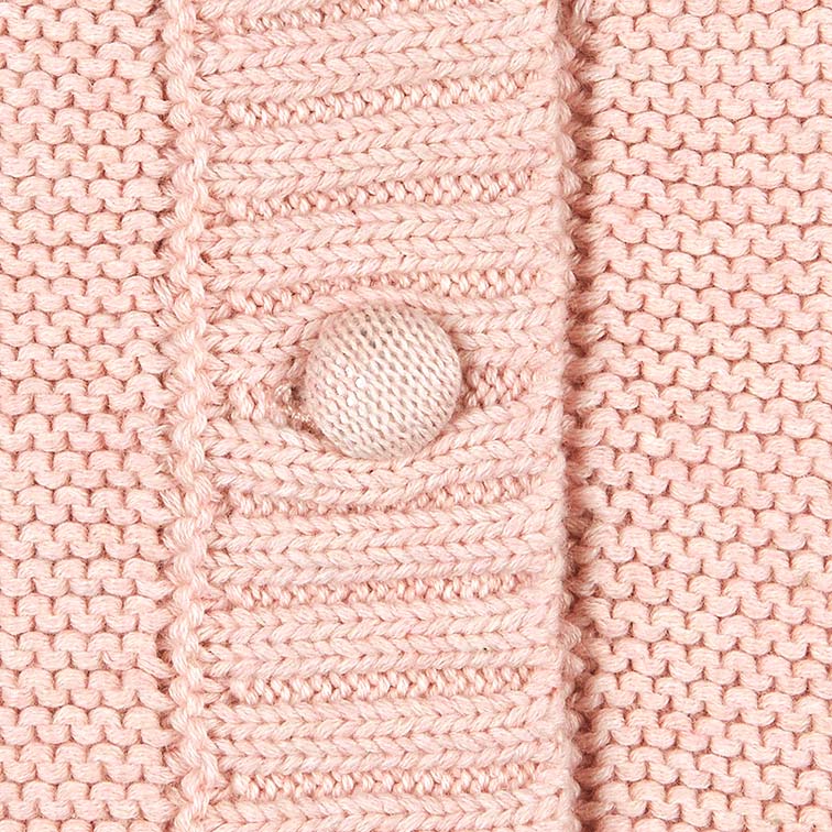 Organic Cardigan Andy - Peony