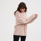 Champagne Pink Classic Cable Turtle Neck Knit