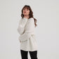 Ivory Classic Cable Turtle Neck Knit