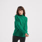 Lawn Green Cable Sleeve Knit