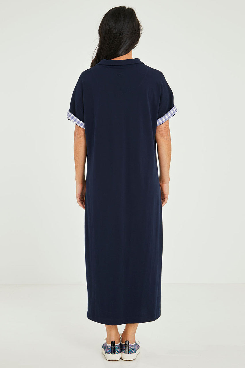 Grace Navy Polo Dress