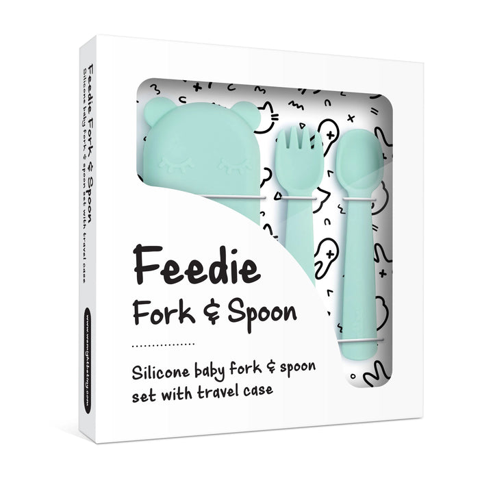 Feedie Fork & Spoon - Mint