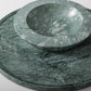 Green Marble Bowl and Platter Set