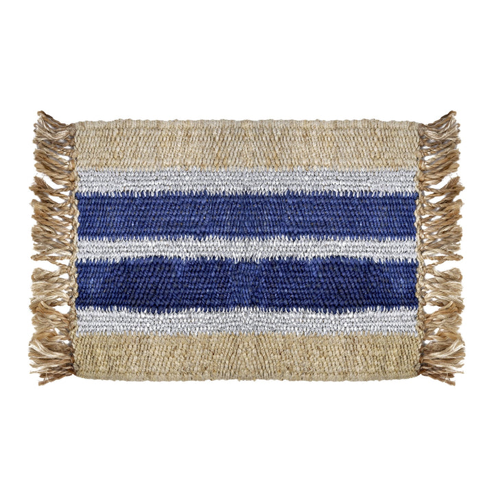 Cobalt Stripe Doormat