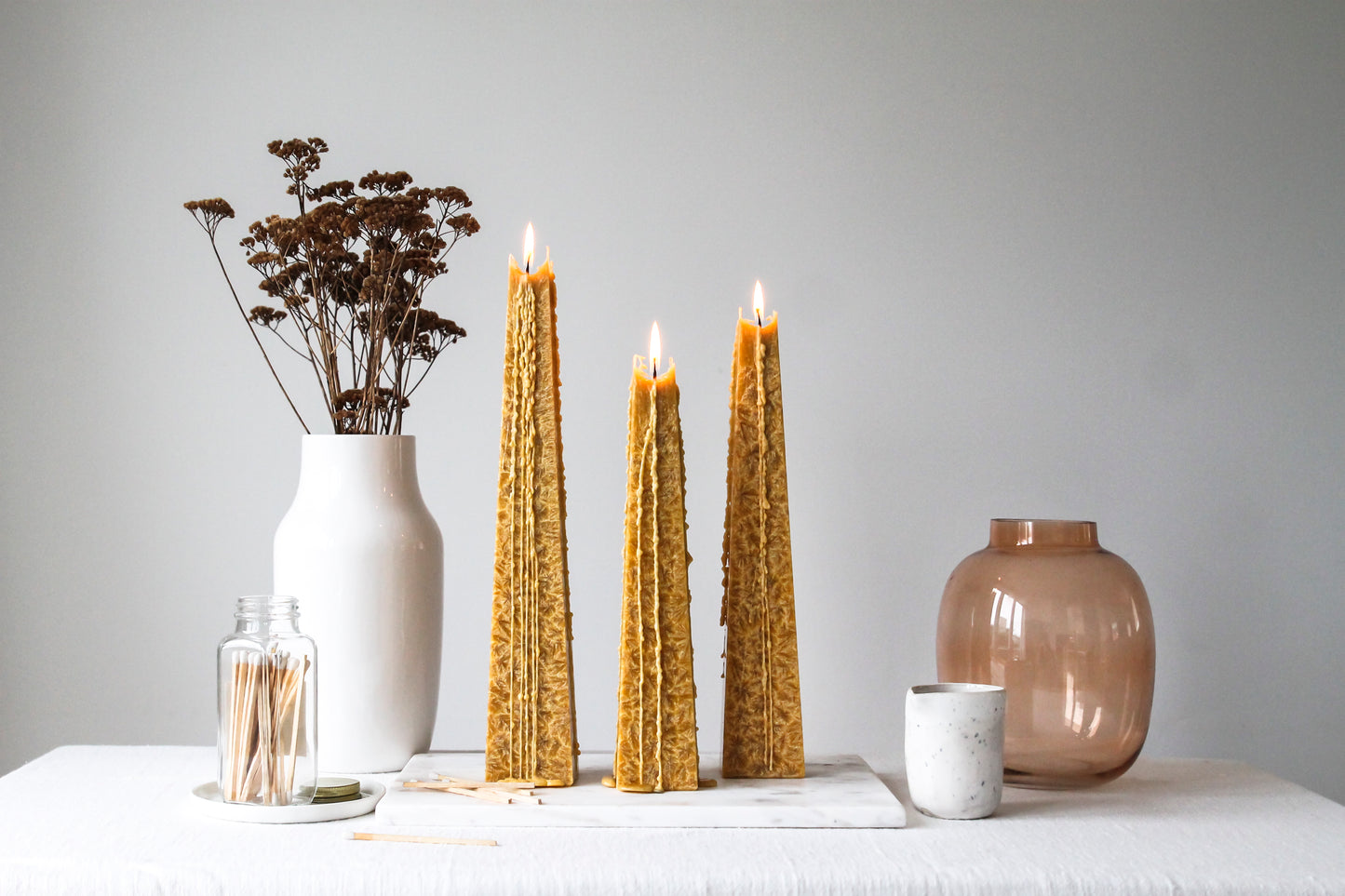 Gold Icicle Candle – Champagne & Cassis