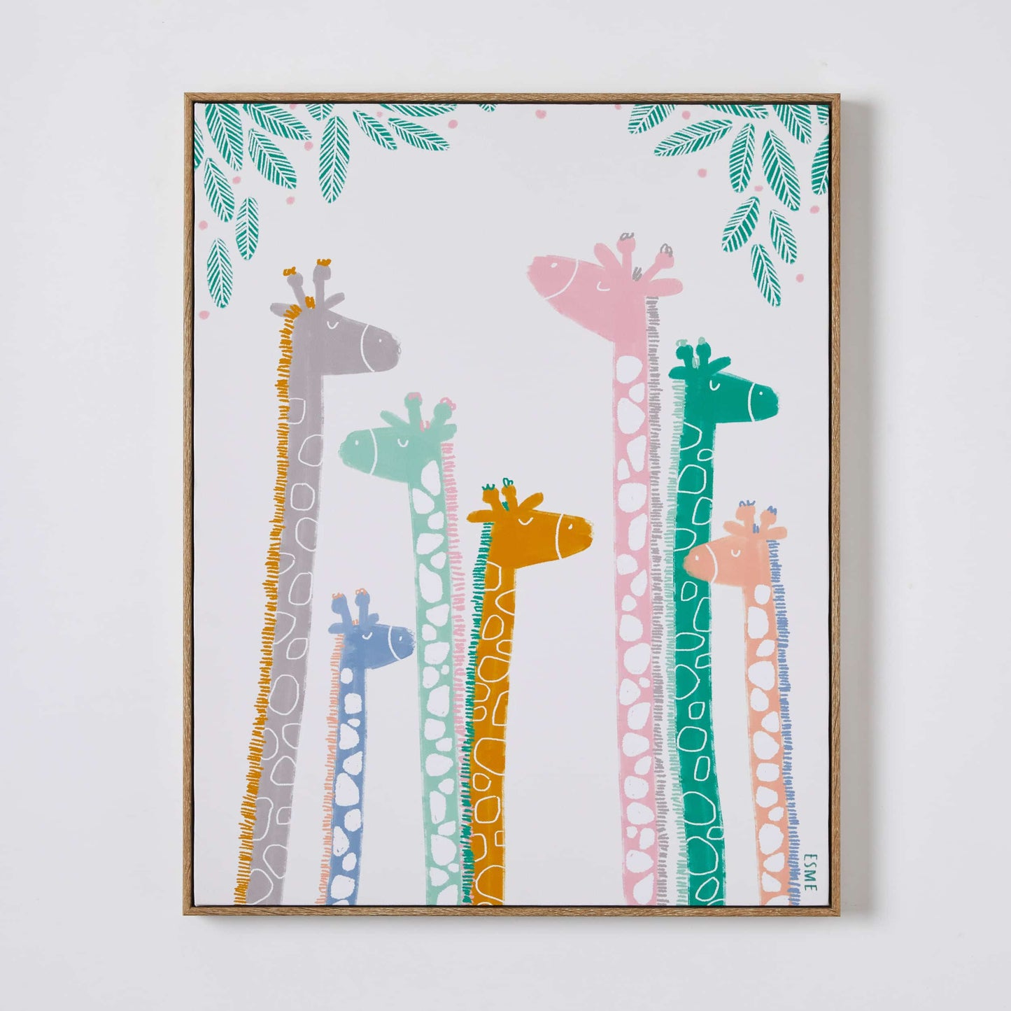 Family of Giraffes Print