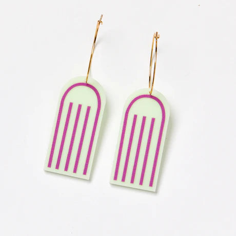 Inez Earrings - Green / Mint