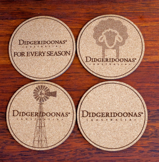 Didgeridoonas Coasters – 4 Pack