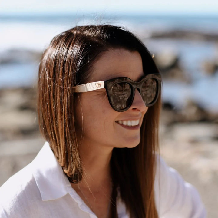 MILLA KHAKI- Brown Gradient & White Polarised Sunglasses