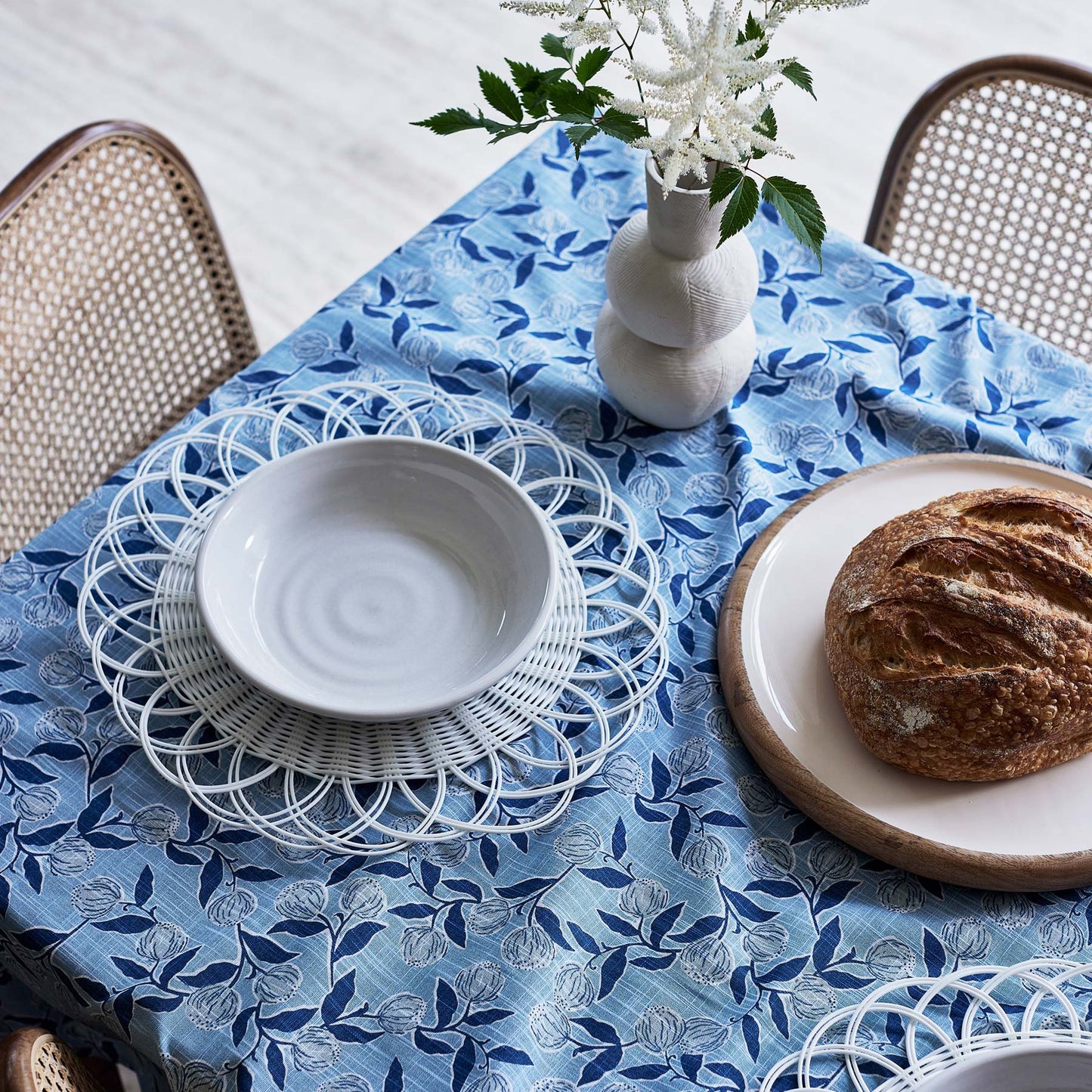 Layla Blue Tablecloth