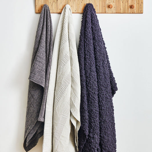 Alpine Textured Throw - Midnight