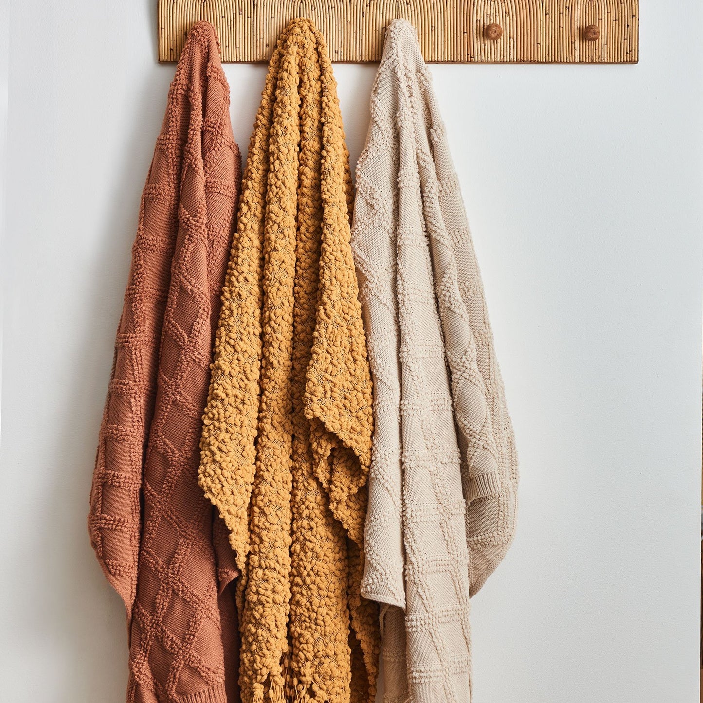 Alpine Textured Throw - Mustard