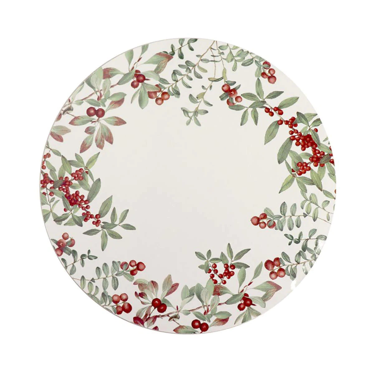 Festive Berry Round Placemat Set of 4
