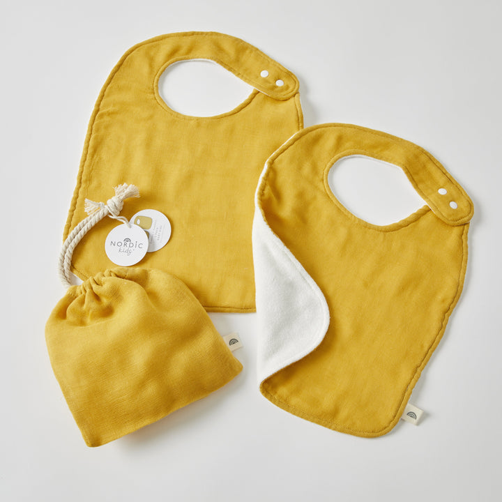 Muslin Bibs - Honey