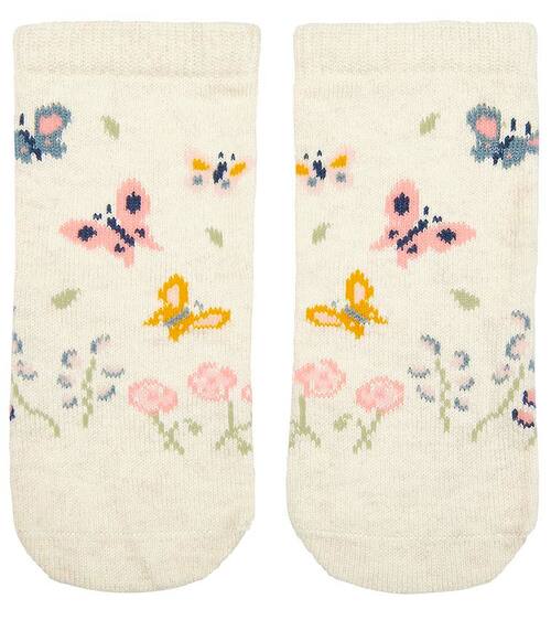 Organic Baby Socks Jacquard Dancing Butterflies