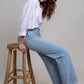 Blue and Pink Stripe Boyfriend Linen Shirt