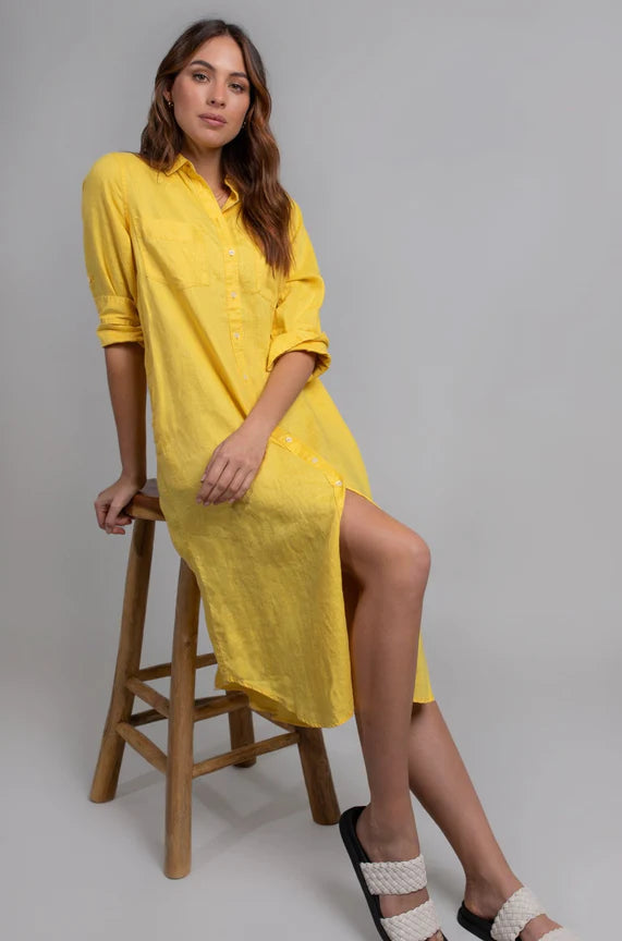 Marigold Boyfriend Shirt Dress