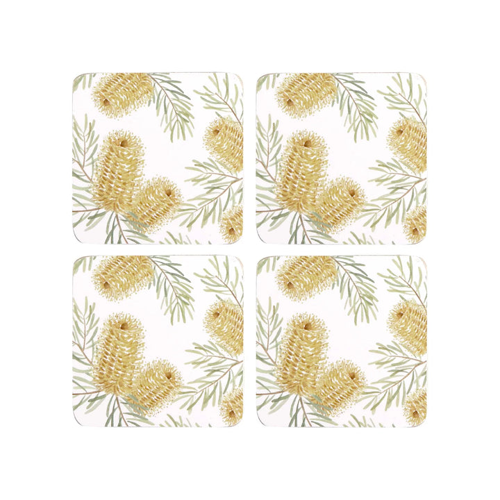 Banksia Rectangular Coasters - Set of 4