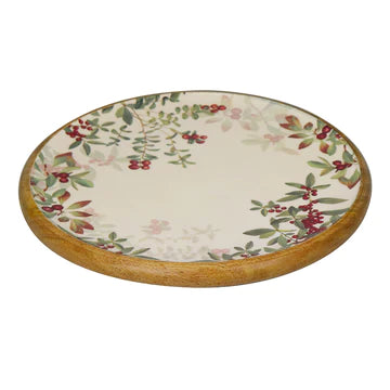 FESTIVE BERRY ROUND PLATTER