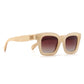 ZAHRA NUDE l Brown Gradient Lens l White Maple Arms