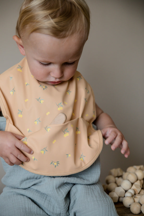 Lemon Snuggle Waterproof Bib