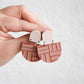 The 'Donna' Earrings - Stone / Terracotta Deco