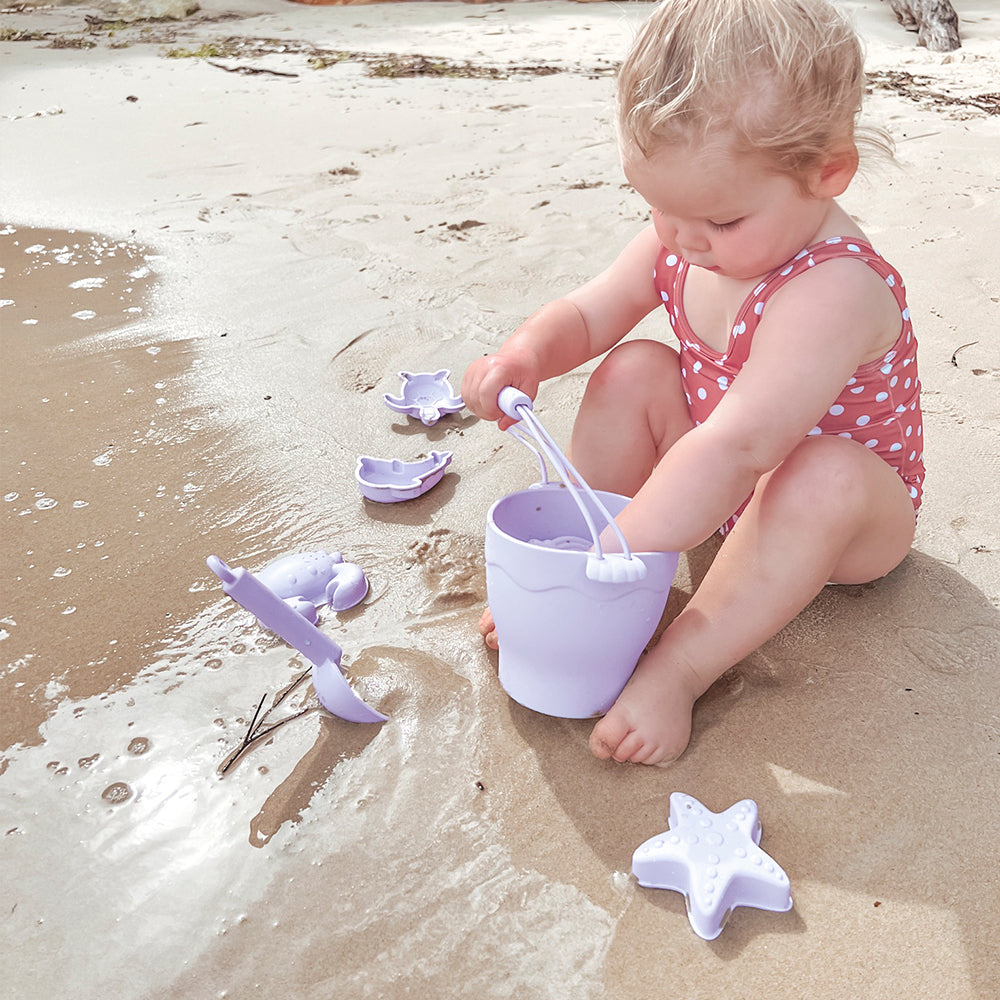 Silicone 8pc Bucket & Spade Set - Lilac