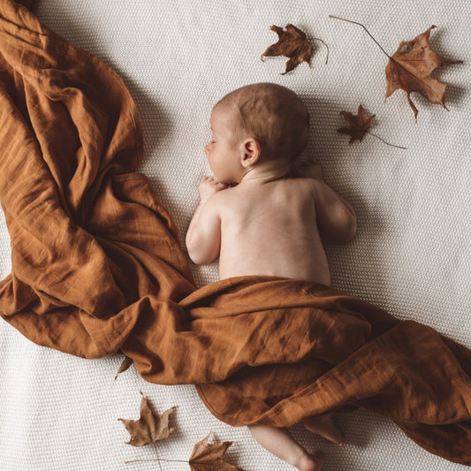 Organic Muslin Wrap - Bronze