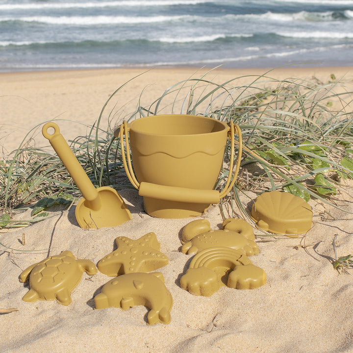 Silicone 8pc Bucket & Spade Set - Sunshine