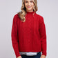 Hettie Red Cable Knit