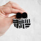 The 'Donna' Earrings - Black / Deco