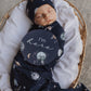 Milky Way Baby Jersey Wrap & Beanie Set