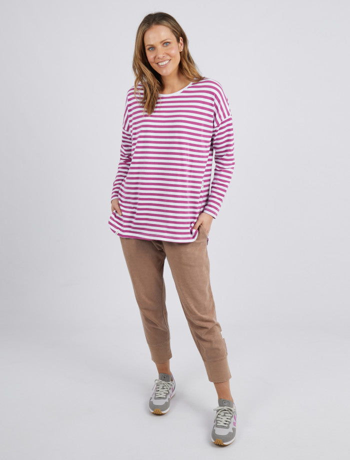 Lauren Long Sleeve Mulberry Tee