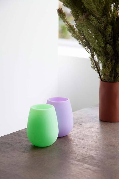 Unbreakable Wine Glasses /Tumblers | Mint + Amethyst