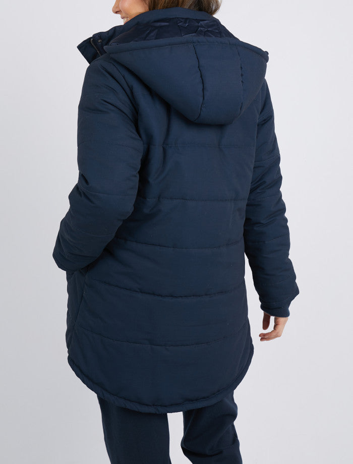 Maddie Navy Puffer Jacket