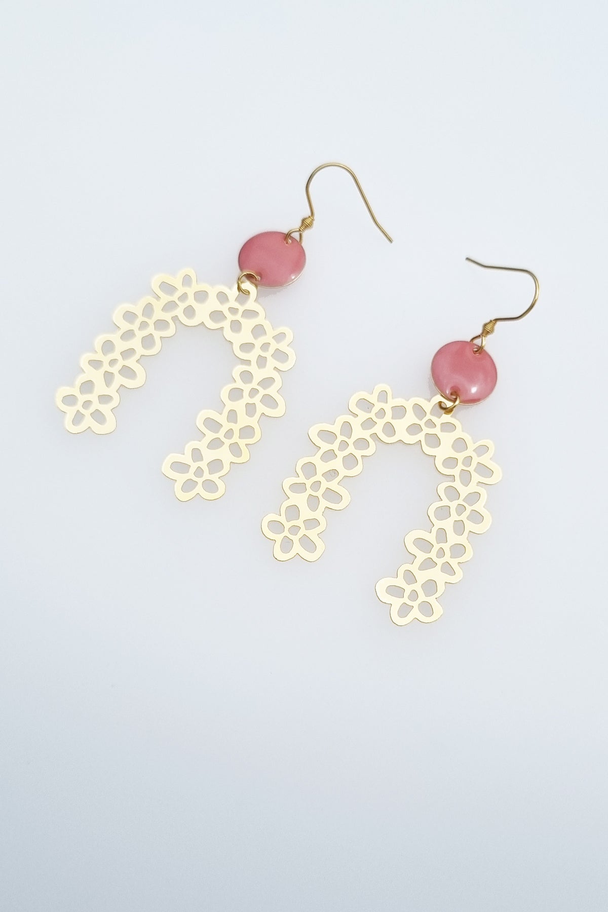 Drapery Earrings - Pink