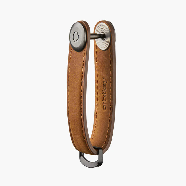 Key Organiser Crazy-Horse - Chestnut Brown with Brown Stitching