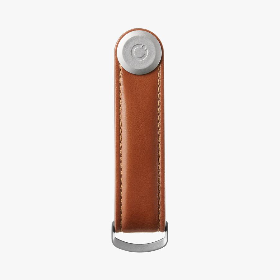 Key Organiser Leather | Cognac + Tan Stitching
