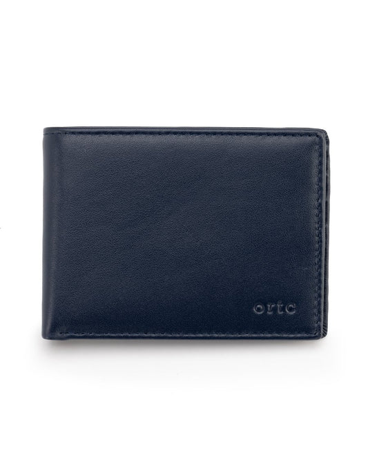 Leather Wallet - Navy