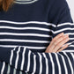 Portia Navy Stripe Knit