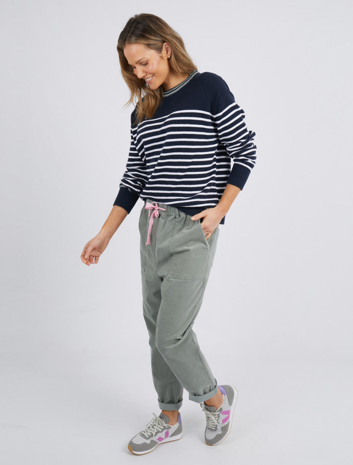 Portia Navy Stripe Knit