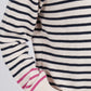 Portia Stripe Oat/ Navy Knit
