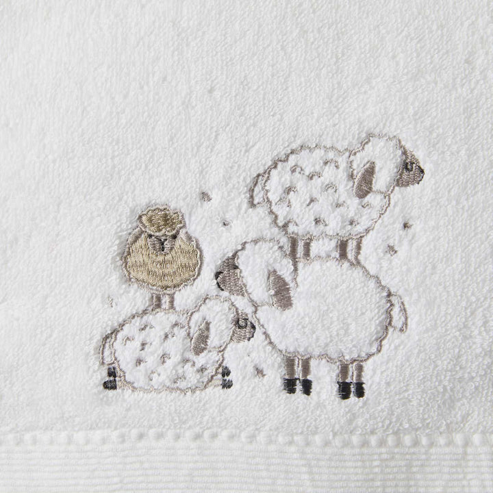 Sheep Bath Towel and Face Washer