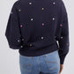 Spotty Navy Knit