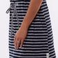 Hilda Stripe Dress - Navy & White Stripe