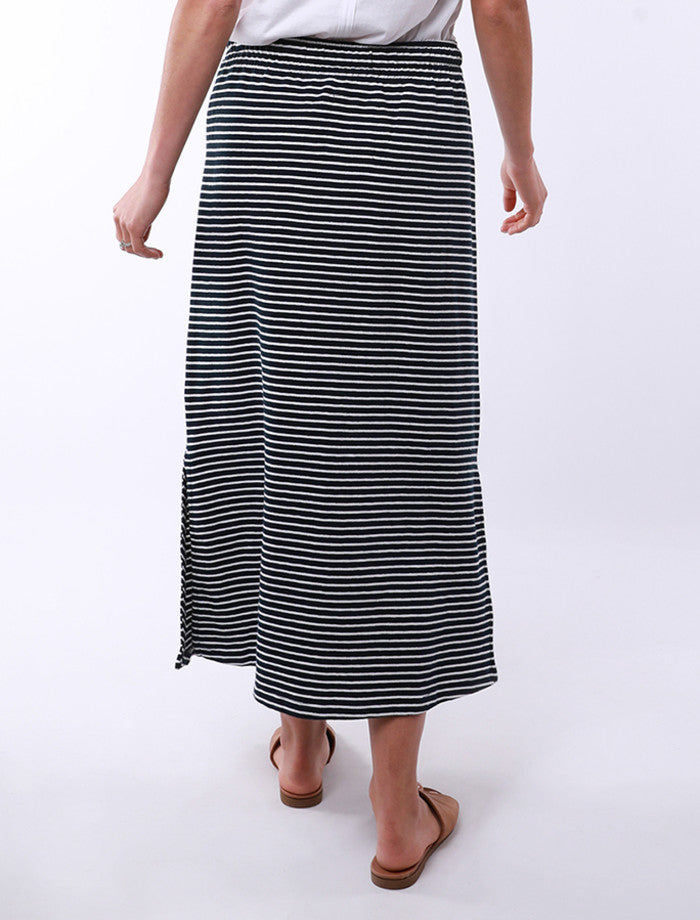 Navy & White Stripe Travel Skirt