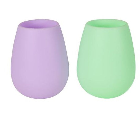 Unbreakable Wine Glasses /Tumblers | Mint + Amethyst